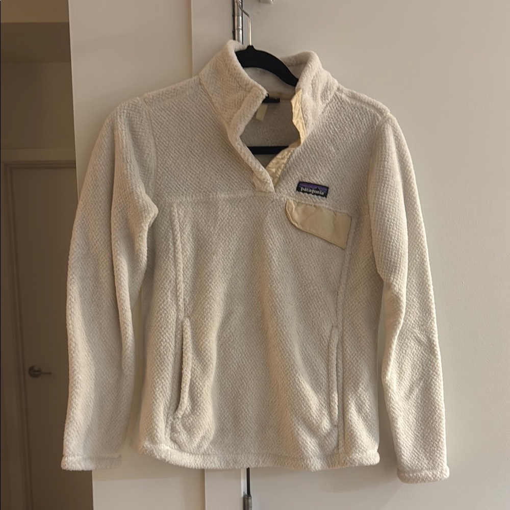 Patagonia Cream Cowl Neck Sweater